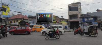 Layanan Videotron DOOH Tokabe.id - Persimpangan Jalan Jamin Ginting dan Jalan Dr. Mansyur (Area Kampus USU), Medan - LED display advertising Medan