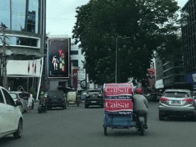Layanan Videotron DOOH Tokabe.id - Jalan Pemuda (di sebelah Hermes Palace Hotel) - Videotron strategis Medan