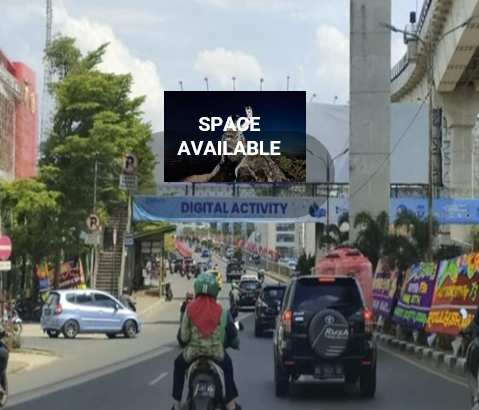 Sewa Reklame Billboard Tokabe.id - Di Jend. Sudirman Street, di depan Muhammadiyah School, Kota Palembang, Provinsi Sumatera Selatan - Harga sewa billboard Medan