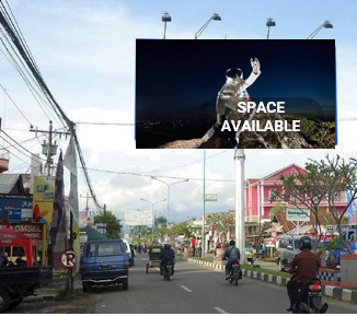 Sewa Reklame Billboard Tokabe.id - Willem Iskandar Street, di depan Bank Sumut Panyabungan, Mandailing Natal - Harga sewa billboard Medan