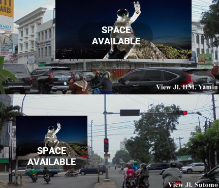 Sewa Reklame Billboard Tokabe.id - Di HM. Yamin Street, di persimpangan dengan Sutomo Street, Medan Kota, Provinsi Sumatera Utara - Pasang iklan billboard Medan