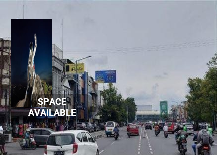 Sewa Reklame Billboard Tokabe.id - Di Gatot Subroto Street, di persimpangan dengan Merbau Baru Street, Medan Kota, Provinsi Sumatera Utara - Harga sewa billboard Medan