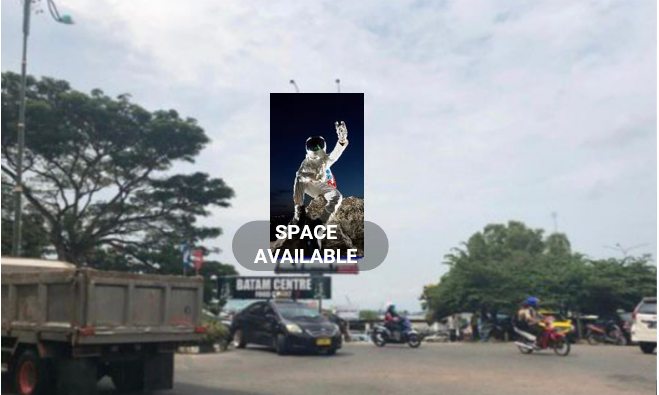 Sewa Reklame Billboard Tokabe.id - Di Raja Isa Street, di depan Mega Mall Batam Centre, Batam Island, Riau Islands Provinsi - Pasang iklan billboard Medan