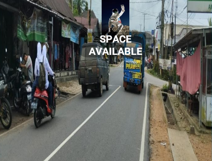 Sewa Reklame Billboard Tokabe.id - Di Pangkal Pinang–Muntok Main Jalan, Kelapa Terminal Persimpangan, Kelapa Kecamatan, West Bangka Kabupaten (view from Pangkal Pinang towards Muntok) - Jasa sewa billboard Medan
