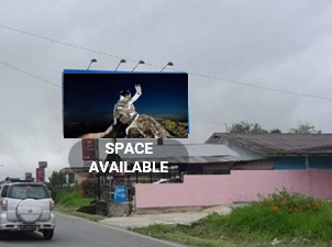 Sewa Reklame Billboard Tokabe.id - SM. Raja Street, di persimpangan dengan Silangit Street, dekat Silangit Airport, North Tapanuli - Billboard Lintas Sumatera