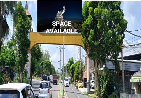 Sewa Reklame Billboard Tokabe.id - Soekarno-Hatta Street, Beluluk Kelurahan, Pangkalan Baru Kecamatan, Airport Entrance Persimpangan (view from Pangkal Pinang menuju Central Bangka) - Titik billboard strategis Medan
