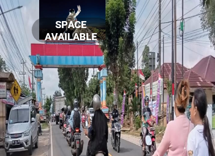 Sewa Reklame Billboard Tokabe.id - Di Jend. Sudirman Street, Selindung Kelurahan, Gabek Kecamatan, Pangkal Pinang City, Bangka Belitung (view from Sungai Liat towards Pangkal Pinang City) - Titik billboard strategis Medan