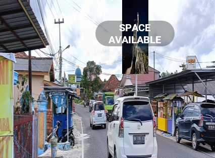 Sewa Reklame Billboard Tokabe.id - Di Depati Amir Hamzah Street, Air Hitam Kelurahan, Bukit Intan Kecamatan, Pangkal Pinang City (view from Sampur towards Pangkal Pinang City) - Titik billboard strategis Medan