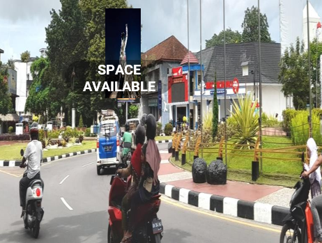 Sewa Reklame Billboard Tokabe.id - Di Gegedek Street, Batu Satam Roundabout, Tanjung Pandan Kecamatan, Belitung Kabupaten (view from Batu Satam, Tanjung Pandan Belitung) - Titik billboard strategis Medan