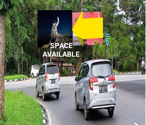 Sewa Reklame Billboard Tokabe.id - Di Pulau Bangka Street, Governor’s Persimpangan, Bukit Intan Kecamatan, Pangkal Pinang City (view from the airport towards Pangkal Pinang City and the Governor’s Office) - Billboard Lintas Sumatera
