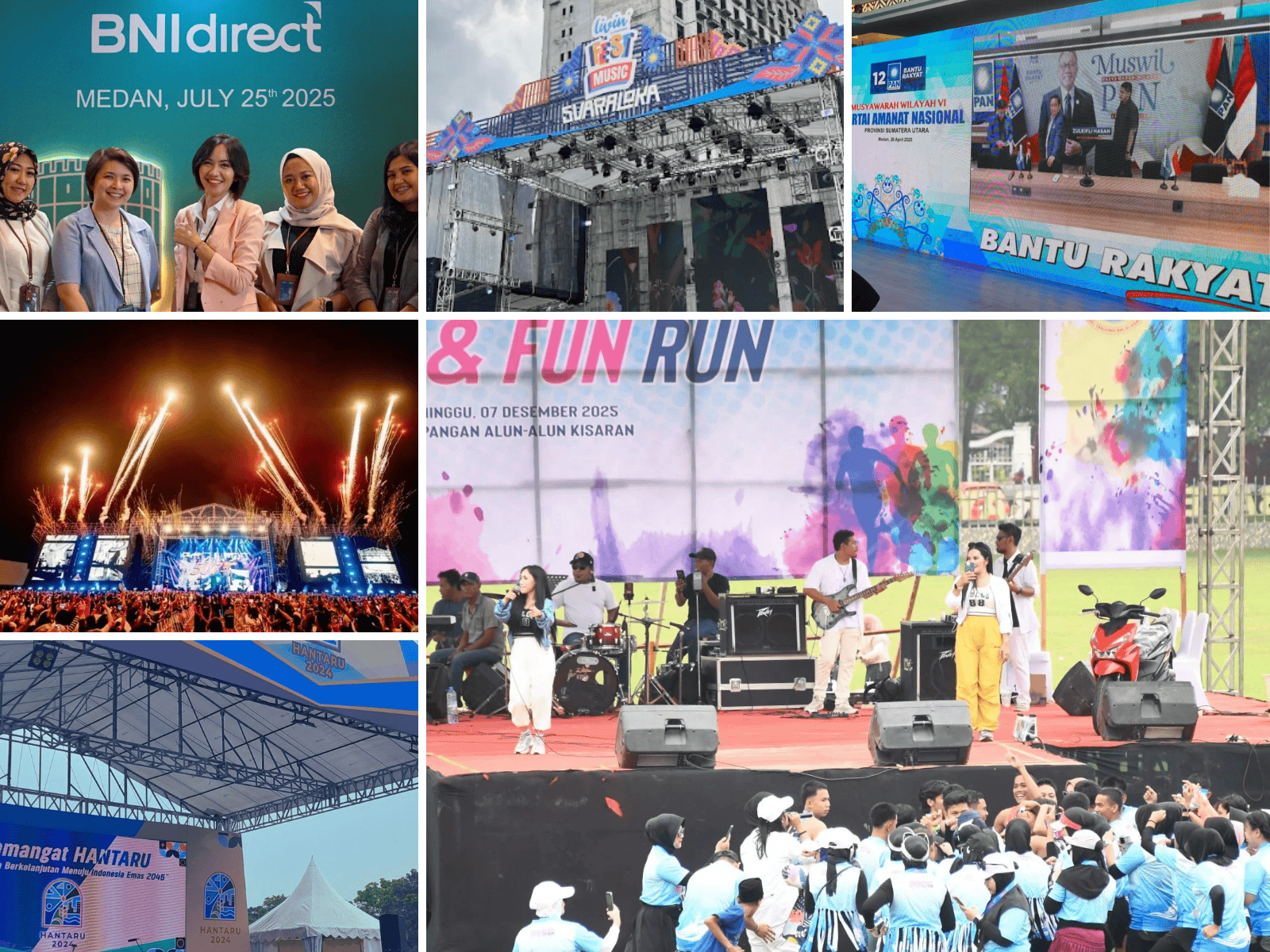 Event Organizer & Brand Activation Tokabe.id - Papan Tanda / Papan Nama / Neon Box - Fun Run technology Indonesia