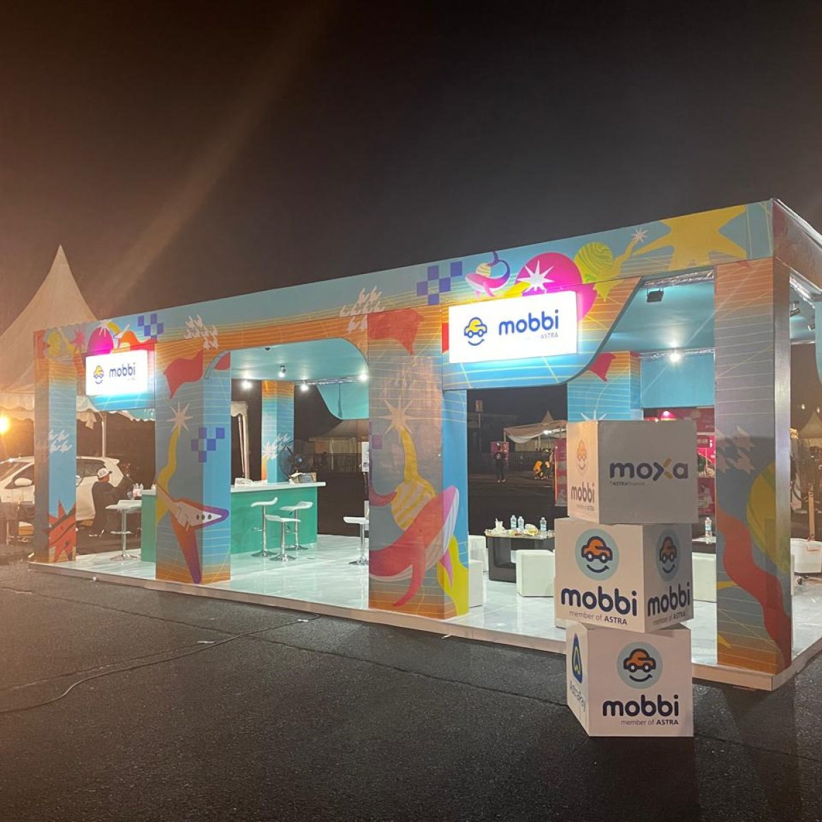 Event Organizer & Brand Activation Tokabe.id - Booth Mobbi - Fun Run technology Indonesia